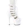 Pleaser - ADORE1013MST Bottes de plateforme, Pole dance chaussures - Blanc Product image